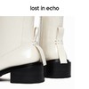 【下架】lost in echo 方头链条乐福窄筒短靴皮靴 商品缩略图2