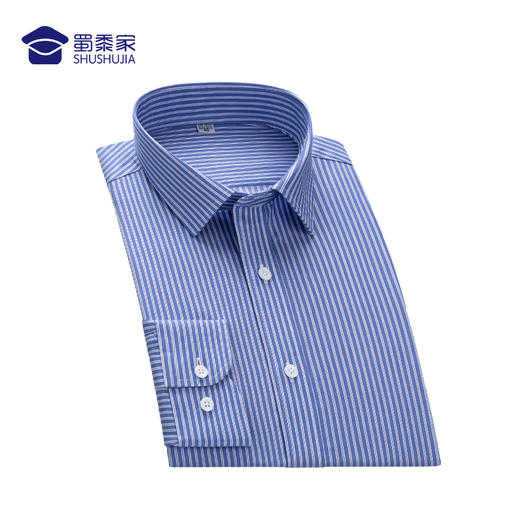 【免烫长袖衬衫（条纹款）】男士通勤长衬  修身耐磨衬衣 商品图6