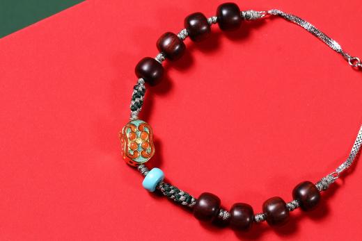 HL0032久°安/串饰  如意福禄·相伴久安  海南黄花梨·0.6*0.7cm*8粒 商品图2