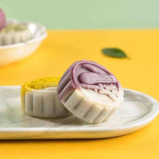 盛园祥双拼色桃山皮月饼多口味60g 商品图0
