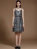 千鸟格双色亮片吊带连衣裙 商品缩略图2