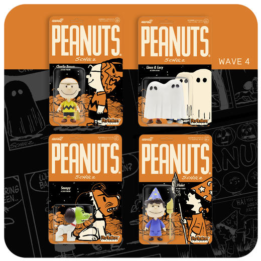 现货 Super7 花生 万圣节 史努比 查理布朗 系列4 挂卡 商品图1