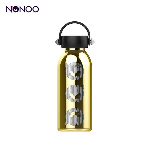 NOnoo酷卡玻璃杯金色400ml 商品图0