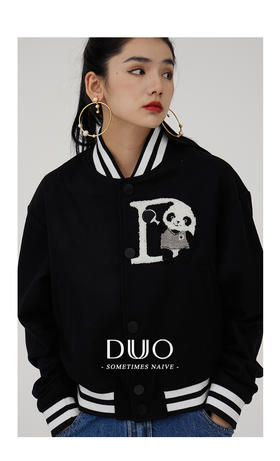 本期bi入熊猫幸运棒球外套