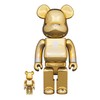 Bearbrick 25周年mmj 金色 400%+100% 商品缩略图0