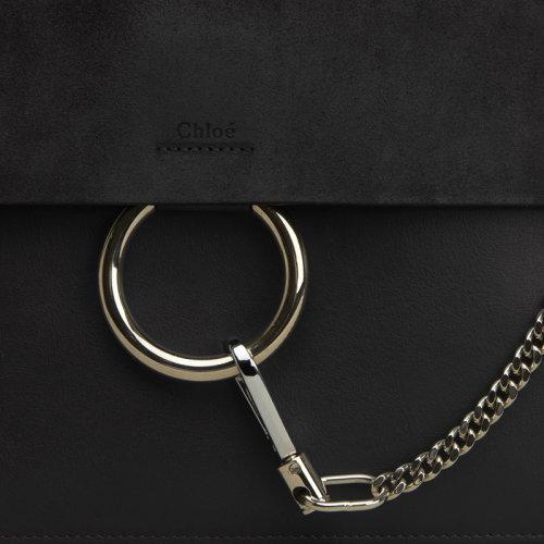 CHLOE/克洛伊 Faye系列  女士小牛皮大号时尚单肩斜挎包C17SS231-H2O-001 商品图2