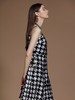 千鸟格双色亮片吊带连衣裙 商品缩略图4
