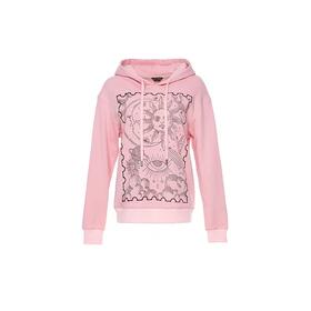 粉色星云绣花卫衣