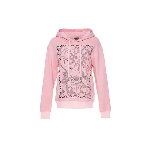 粉色星云绣花卫衣 商品图0