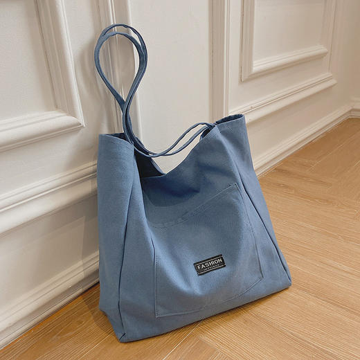 【服饰鞋包】款包包女清新百搭单肩女包时尚韩版帆布大容量托特包 商品图0