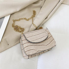 【服饰鞋包】流行鳄鱼纹迷你链条包 时尚韩女包简约单肩斜挎包包