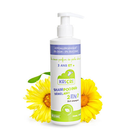 法国原装进口 KRICRI宝宝洗发护发二合一250ml 宝宝洗护用品【奇利奇利】 商品图3
