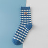【5双装】秋冬新款袜子女士中筒袜蓝色小熊学院风长筒袜精梳棉日系潮流袜子 商品缩略图7