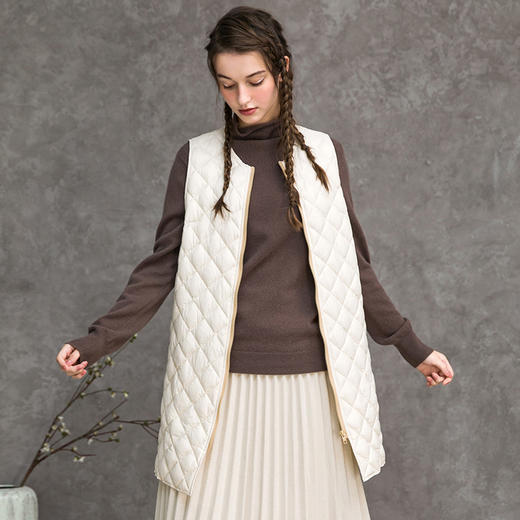 famecoco范可儿毛呢套装两件套羽绒内胆女款F218AI001 商品图1