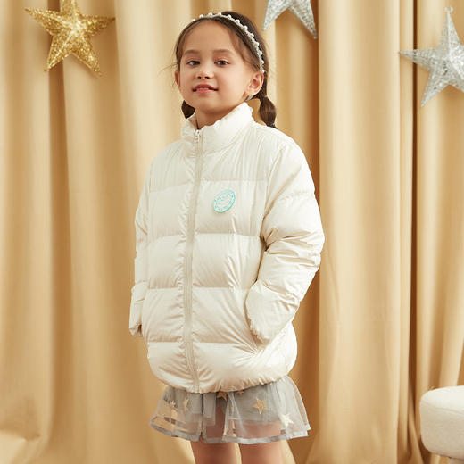 【童装90白鹅绒羽绒服】21年秋冬新品女童羽绒服90白鹅绒保暖外套 商品图8