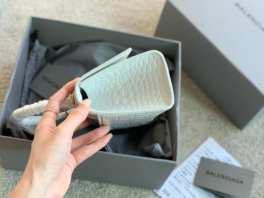 沙漏包XS-鳄鱼白色金扣 商品图6