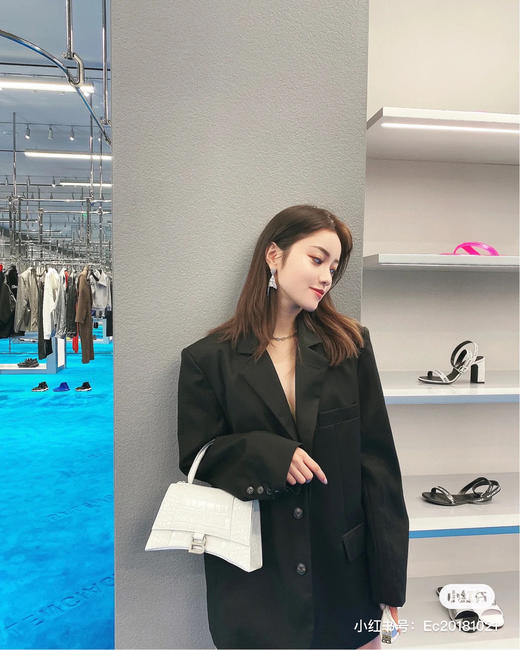 沙漏包XS-鳄鱼白色金扣 商品图7