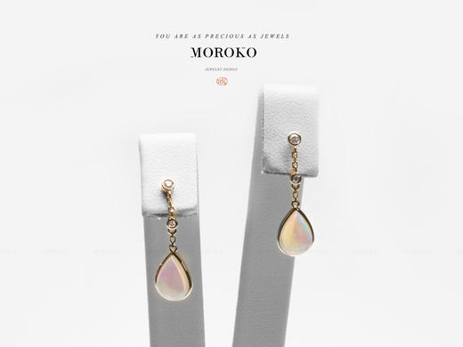 落月 | 彩宝耳钉 商品图8