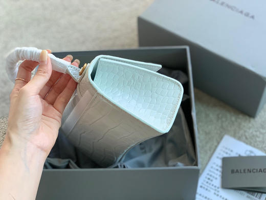 沙漏包XS-鳄鱼白色金扣 商品图1