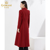 乔万尼新品风衣气质长款红色修身显瘦显白EI3A243 商品缩略图3