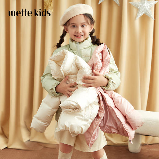 【童装90白鹅绒羽绒服】21年秋冬新品女童羽绒服90白鹅绒保暖外套 商品图0