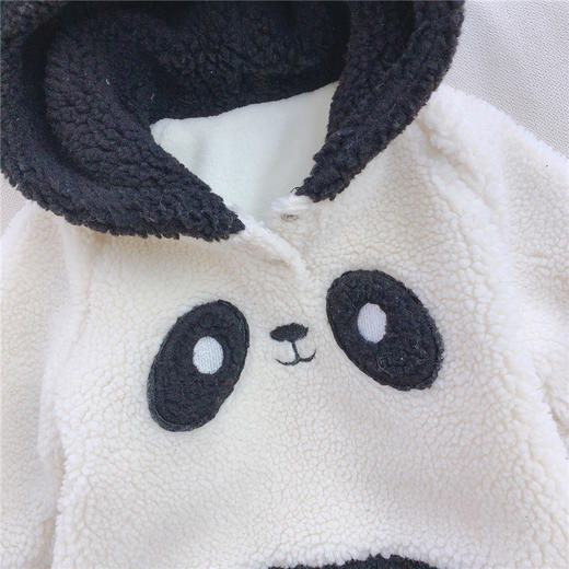 韩版童装冬款ins婴童连体衣冬装婴儿毛毛衣宝宝加厚卡通毛绒爬服 商品图2