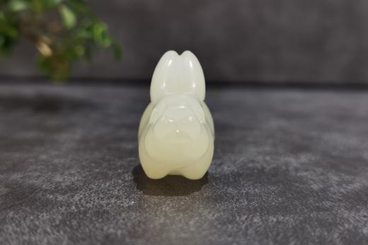 【御珠宫坊】羊脂白玉兔子挂件 商品图2