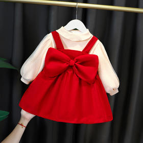 婴儿衣服0女童洋气冬装1-3岁女宝宝秋冬潮流公主裙儿童连衣裙