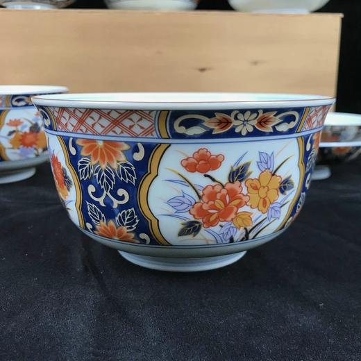 日本库山窑彩绘碗碟套装共10枚 保留原木盒 实物见视频 商品图3