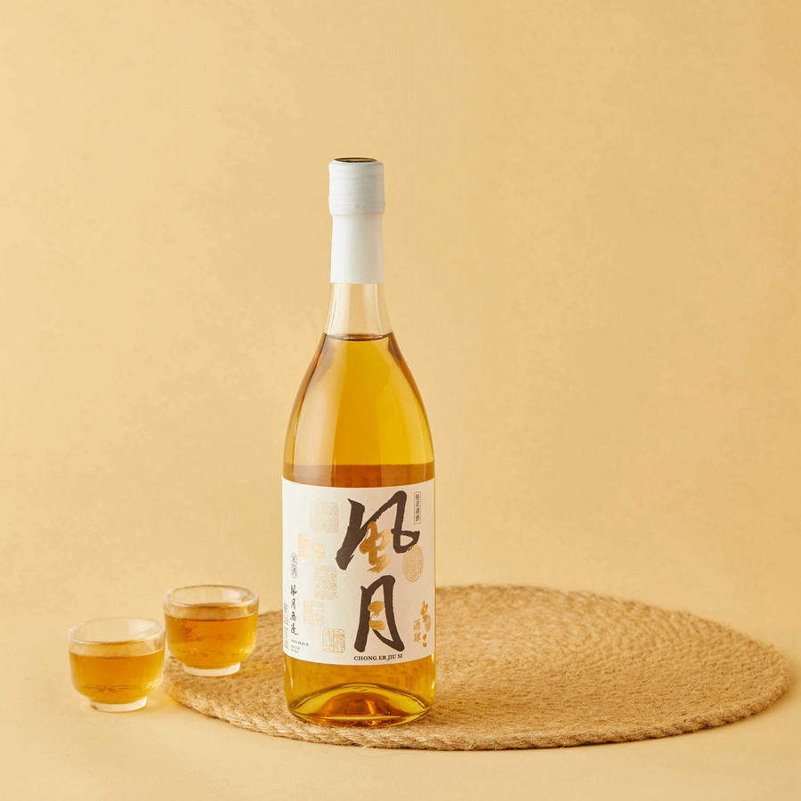 桂满陇旗舰店中式桂花清酒750ml礼盒装国潮低度米色米酒微醺酒