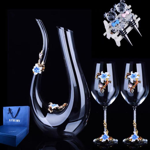 钻石💎无铅水晶-欧式水晶雕花五件套-会员8折 商品图0