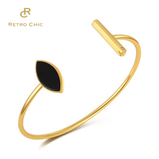 简约大气 Retro Chic Black Eyes黑眼系列｜黑眼睛开口手镯 商品图3