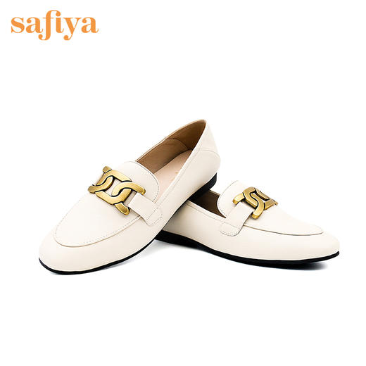 Safiya索菲娅钱串扣真皮乐福鞋2021爆款单鞋SF13112726 商品图5