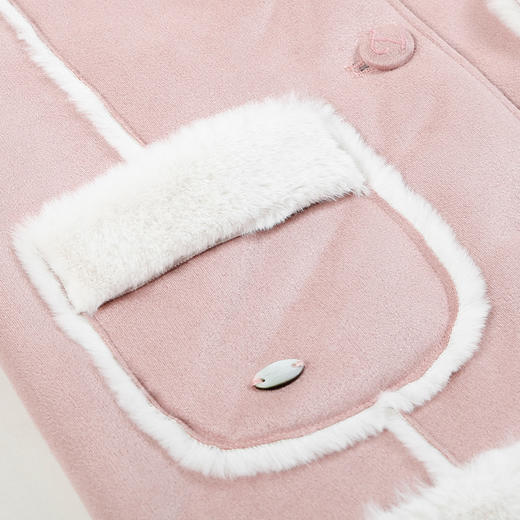 羊绒世家儿童外套女春秋装2021秋季新款大童装洋气时髦加绒早秋冬 商品图6