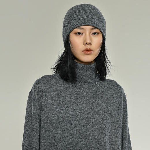 女士2021新款羊毛混纺针织帽 商品图2