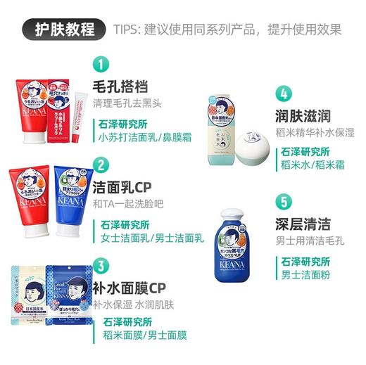 石泽研究所毛孔抚子小苏打去黑头净滑鼻膜霜 商品图7