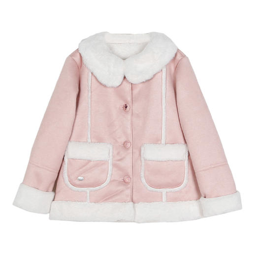 羊绒世家儿童外套女春秋装2021秋季新款大童装洋气时髦加绒早秋冬 商品图7