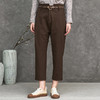 Famecoco范可儿裤子女秋冬季不规则宽松休闲裤F218GA017 商品缩略图1