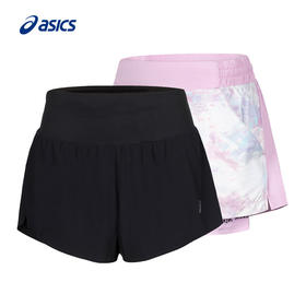 ASICS亚瑟士女跑步短裤透气时尚运动短裤运动梭织短裤夏