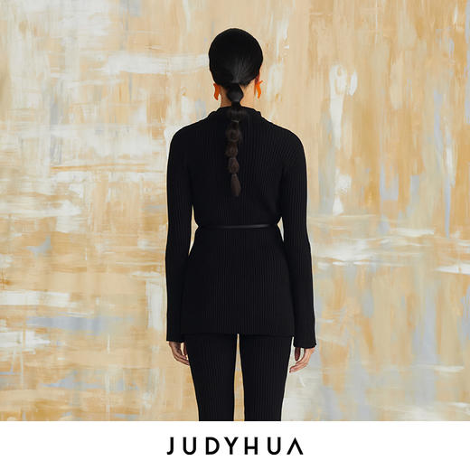 JUDYHUA 修身款翻领开衫 商品图2
