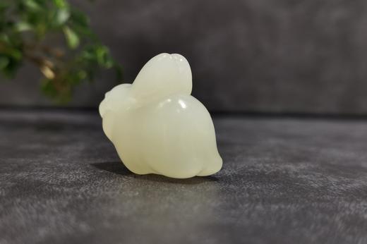 【御珠宫坊】羊脂白玉兔子挂件 商品图3