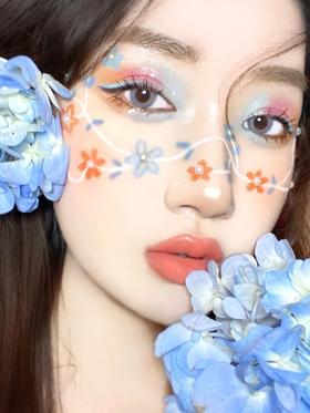 ins创意妆容52｜花 漾 少 女