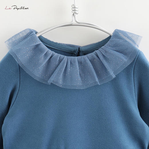 【马克珍妮 法式系列】新款秋装 女童德绒发热连衣裙210886 商品图4