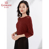 乔万尼新品修身针织衫显瘦百搭圆领软糯亲肤打底EI3M258 商品缩略图1