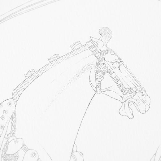 晋唐宝马版画 商品图1