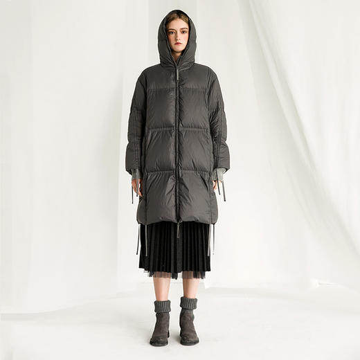 Famecoco范可儿白鸭绒羽绒服女秋冬面包服宽松加厚F218AD018 商品图2