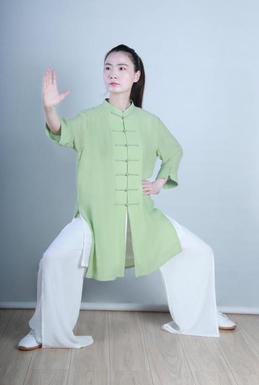 【女款】罗绮生香：对襟纱纱麻温柔大气柔软双层工艺太极服 商品图3