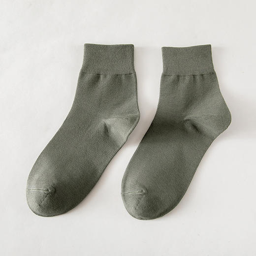 【优选新疆长绒棉】新品纯色中筒袜男女情侣袜紧密赛络纺精梳棉长筒袜商务休闲袜潮袜子 商品图7