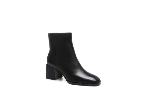 豪麟名鞋奥莱迪嘉女装胎牛皮革时尚雅致靴DJMPA12WN002黑色 原价2960元 商品图0