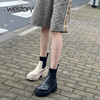 westory2021年秋冬新款增高马丁靴厚底粗跟烟管靴子烟管靴W21DS81471 商品缩略图0